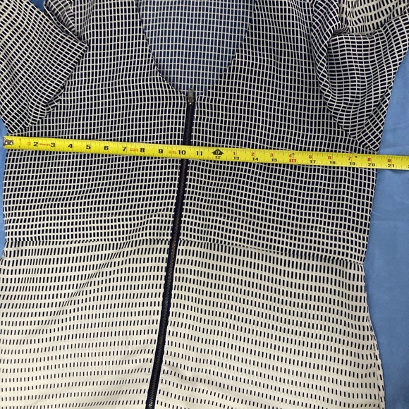 Apologize Pleione Women’s Blouse v neck with zipper in front long sleeve Size M - Picture 9 of 11